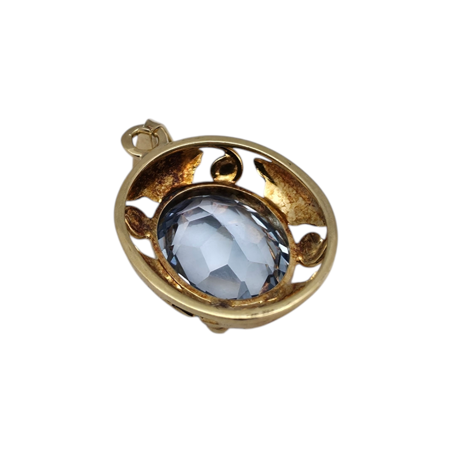 Zlati obesek "CYANIC" 14K 585/1000; masa=2.94g