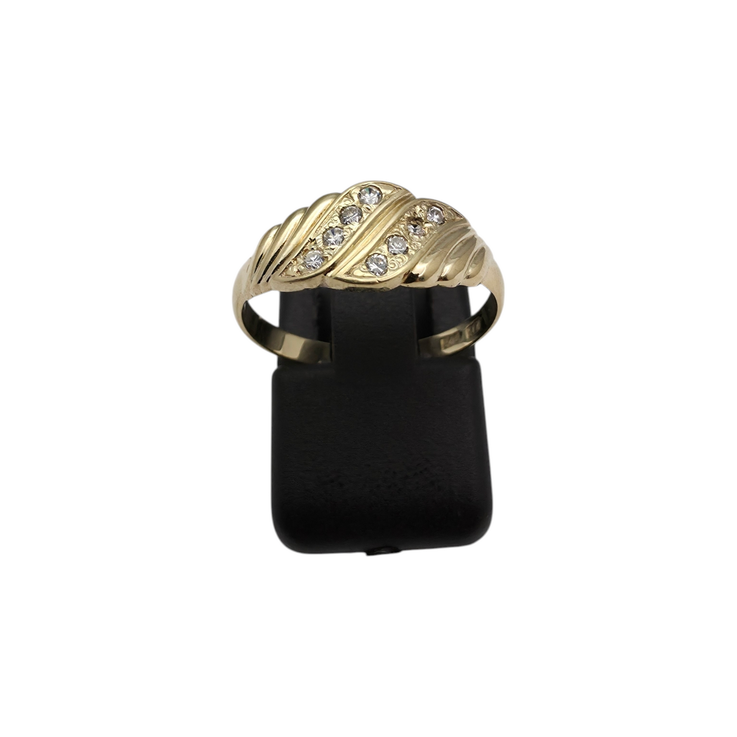 Zlati prstan "ROWY" 14K 585/1000; masa=1.99g