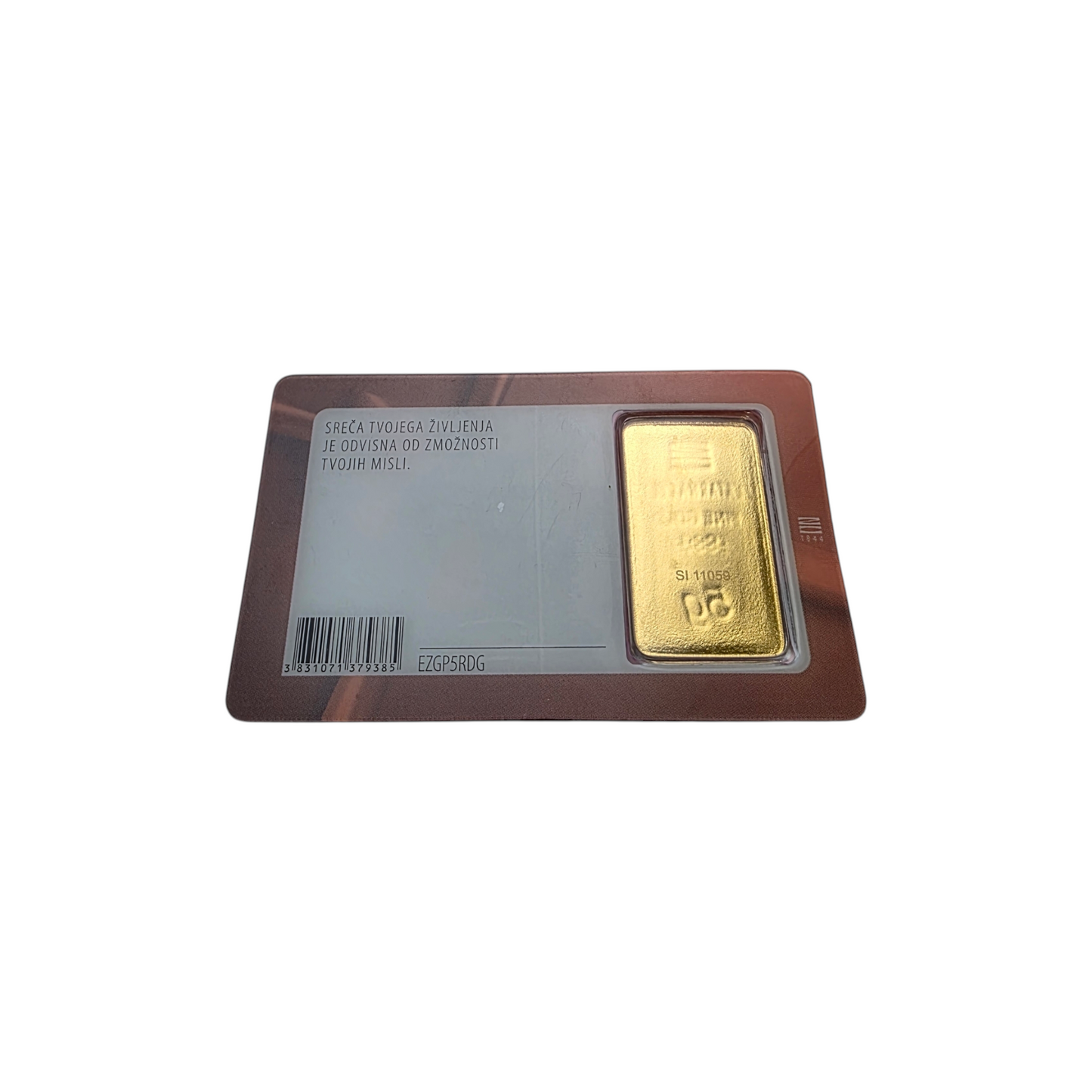 Naložbeno zlato "Darilnih pet" 24K 999.9/1000; masa=5.00g