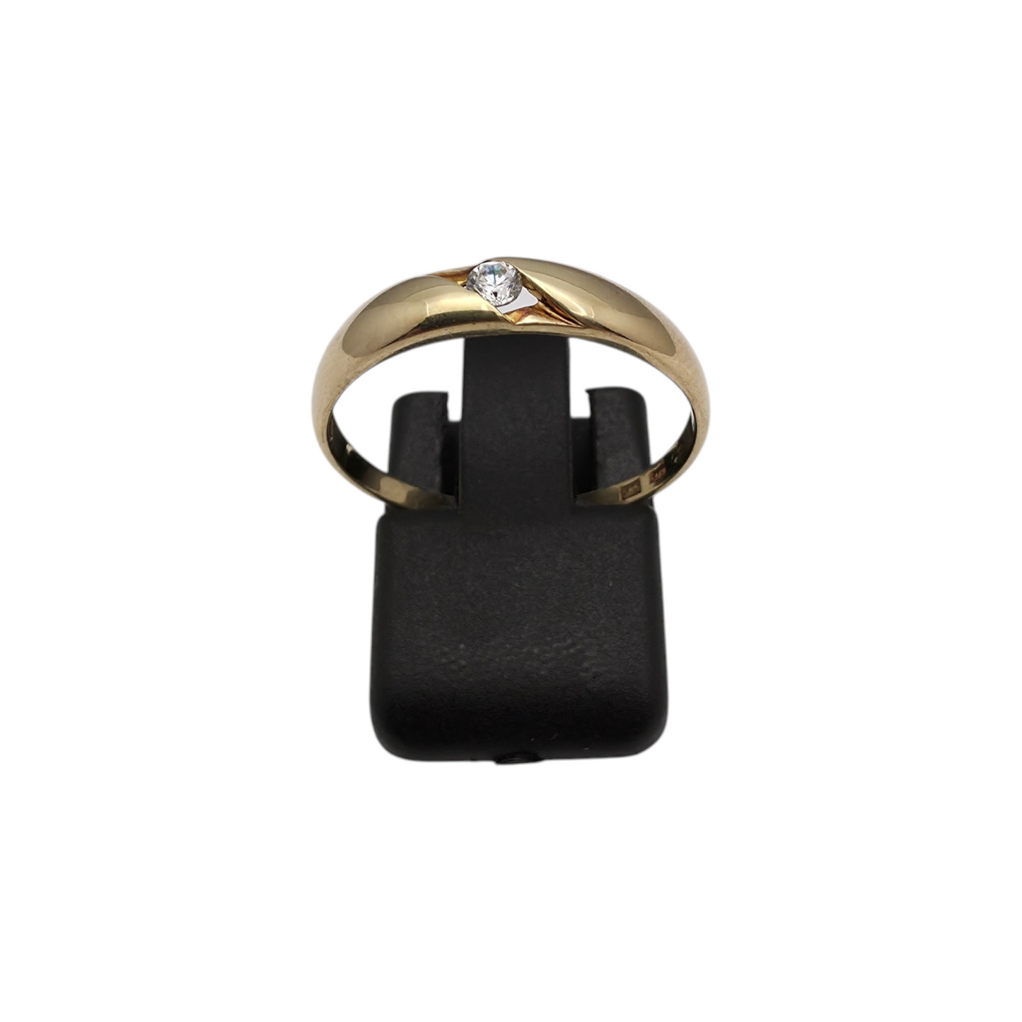 Zlati prstan "ZANY" 14K 585/1000; masa=1.55g