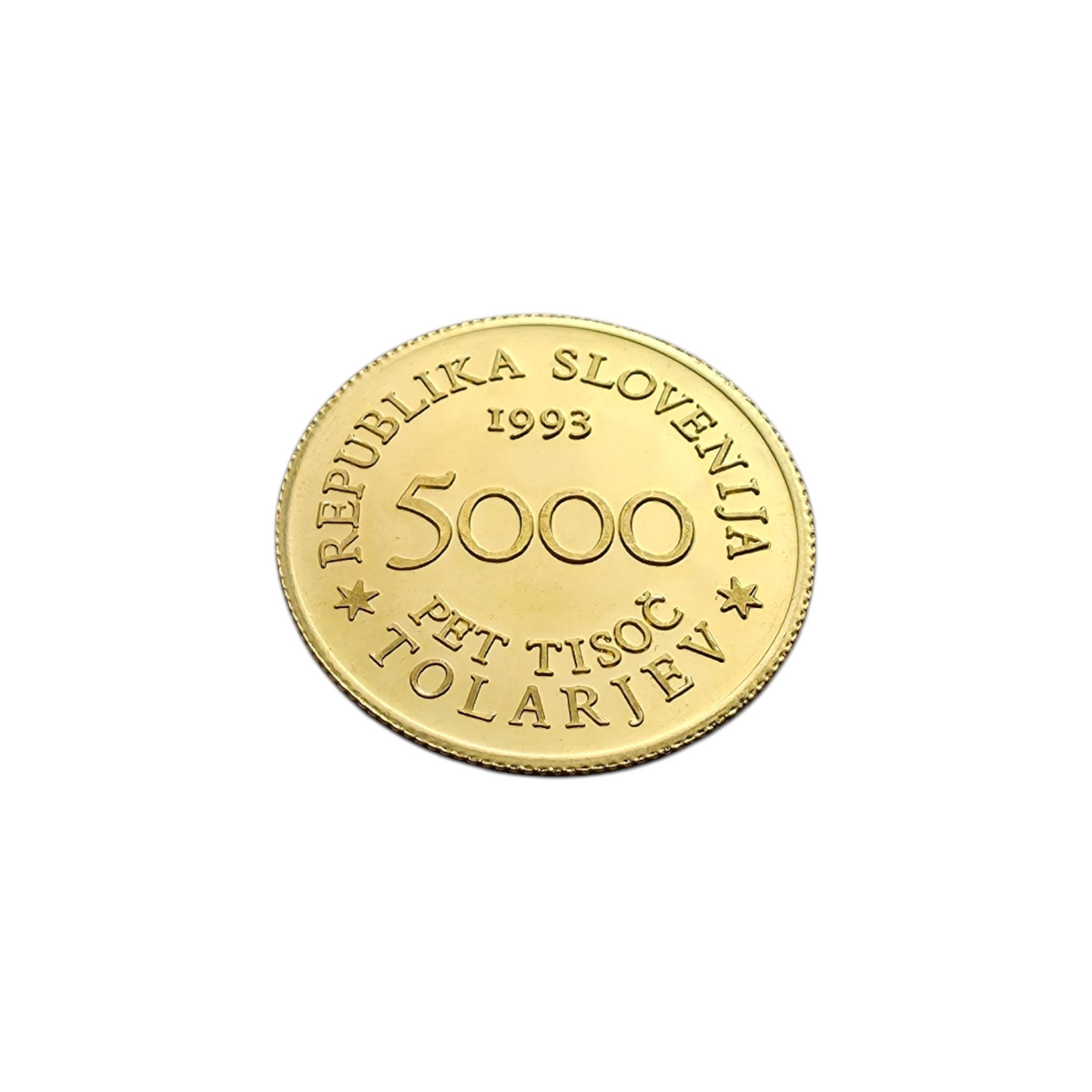 Zlatnik "AgT" 21K 900/1000; masa=7.03g