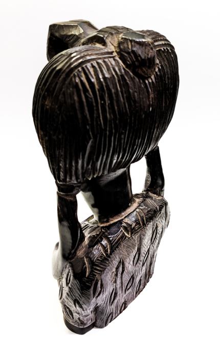 Afriški leseni plemenski kipec "Afriška princesa" 26x13x8cm