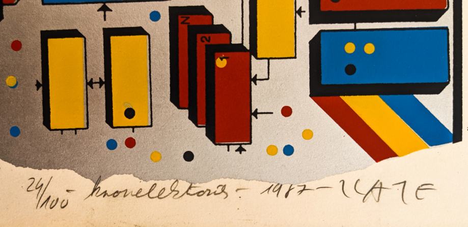 CVETO ZLATE Grafika Čebela in tranzistorji 24,00x16,70cm