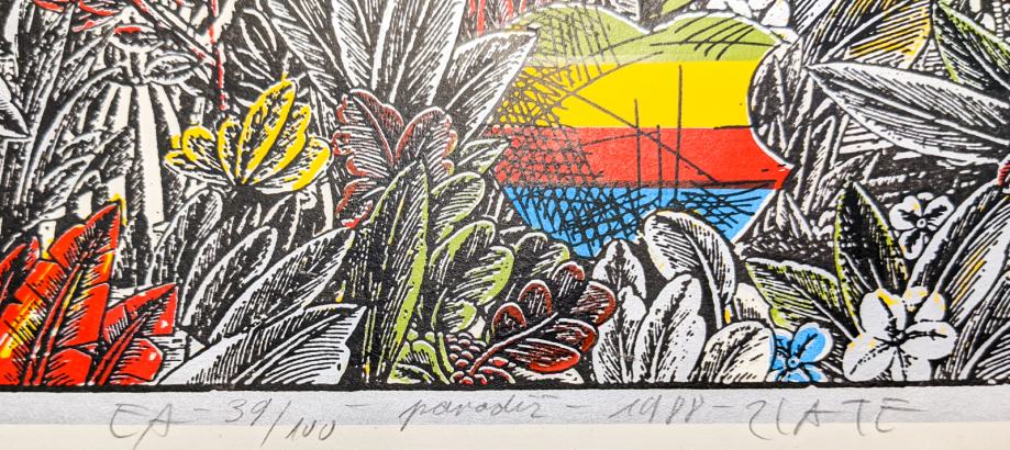 CVETO ZLATE Grafika Paradiž 24,00x16,70cm