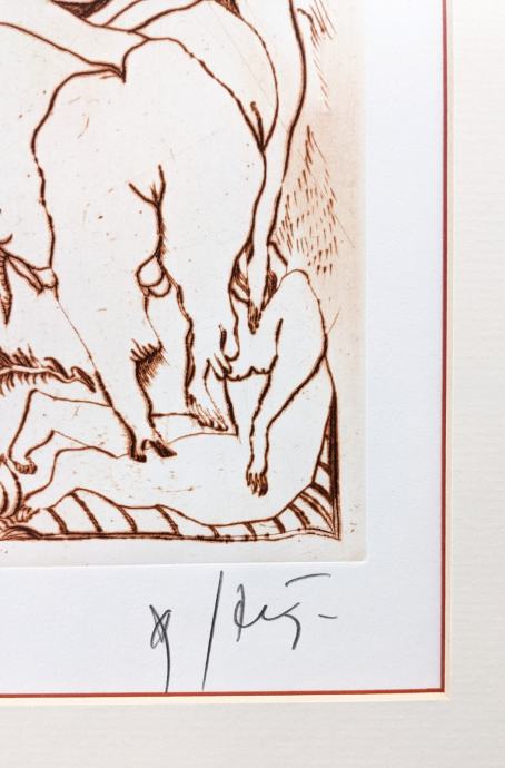 JOŽE HORVAT JAKI Grafika Erotika 37,50cm x 53cm