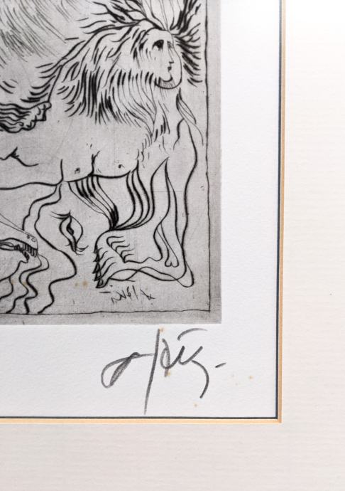 JOŽE HORVAT JAKI Grafika Erotika 37,50cm x 53cm