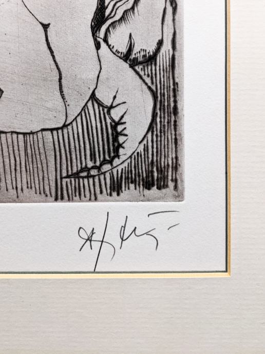 JOŽE HORVAT JAKI Grafika Erotika 37,50cm x 53cm