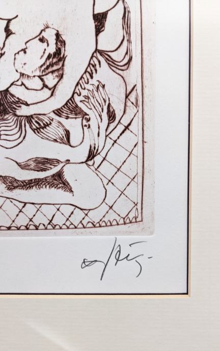 JOŽE HORVAT JAKI Grafika Erotika 37,50cm x 53cm