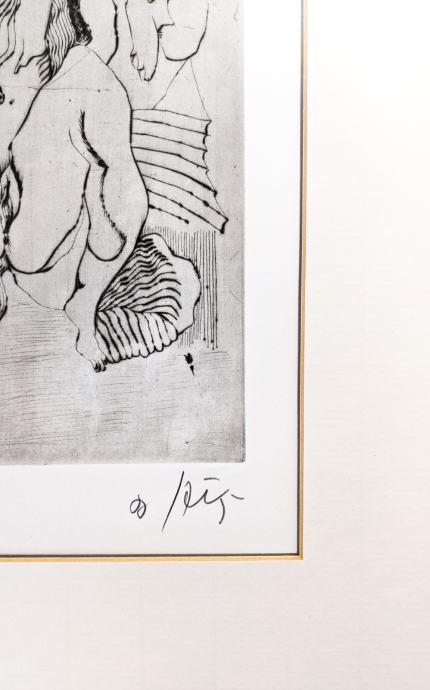 JOŽE HORVAT JAKI Grafika Erotika 37,50cm x 53cm