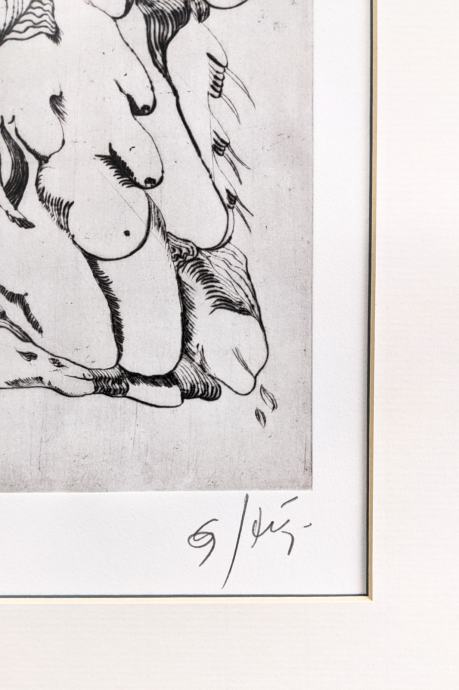 JOŽE HORVAT JAKI Grafika Erotika 37,50cm x 53cm