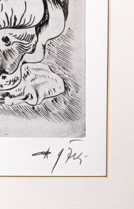 JOŽE HORVAT JAKI Grafika Erotika 37,50cm x 53cm