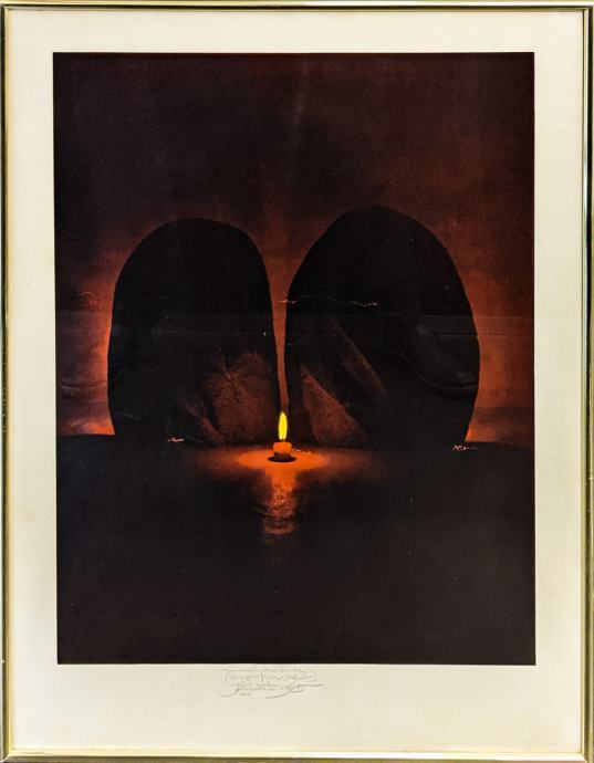 STANE JAGODIČ Grafika Simbol eksistence 87x62cm