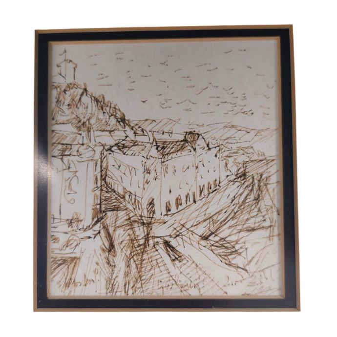 Grafika Jordan GROZDE; "Tromostovje" 26.5 x 26cm