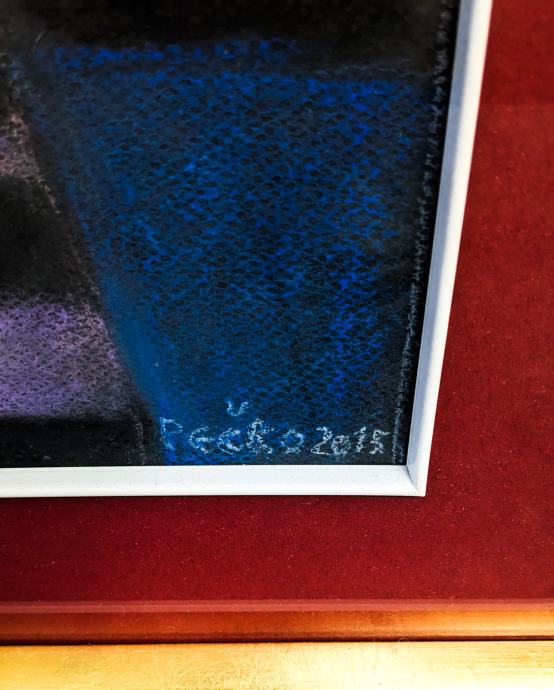 KAREL PEČKO Pastel Tihožitje 60cm x 45,50cm