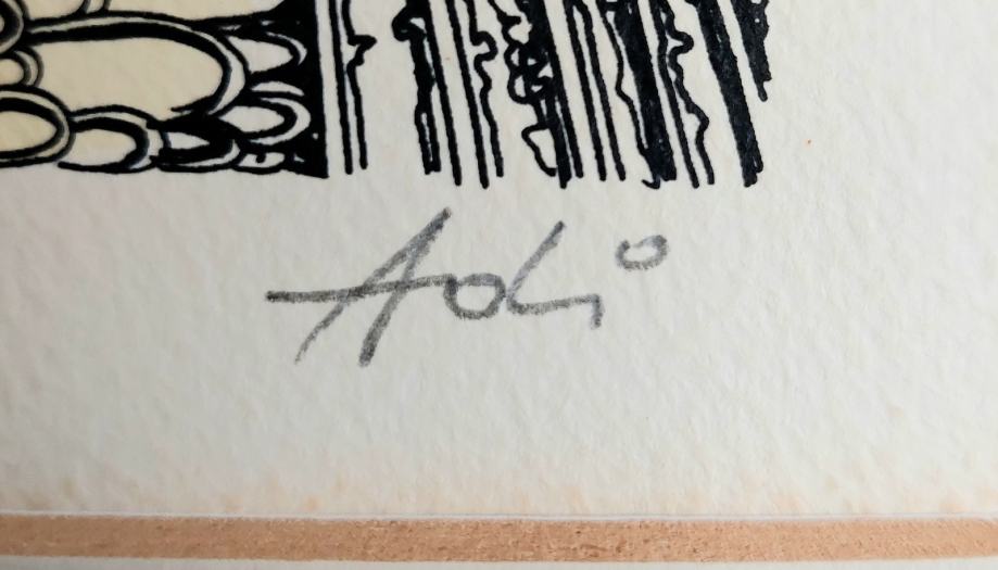 ADI ARZENŠEK grafika "Jesen prihaja" 34cm X 40 cm