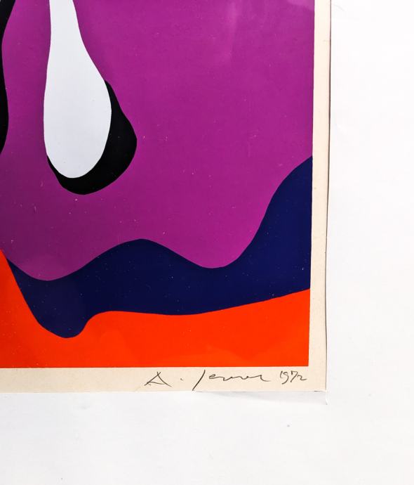 ANDREJ JEMEC Grafika Abstrakt 48cm x 58cm