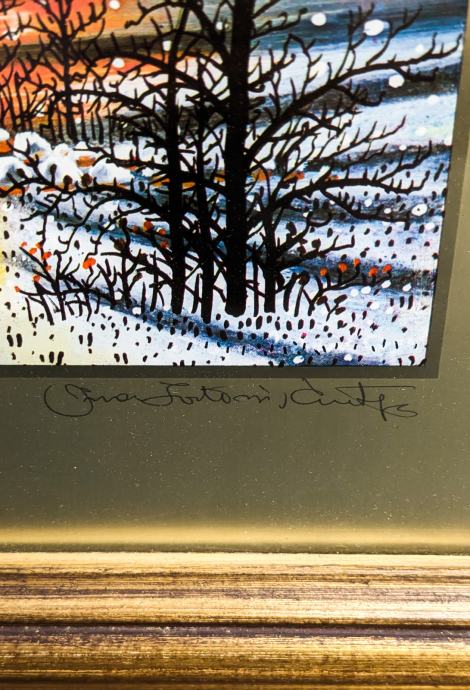 IVAN LACKOVIĆ CROATA Mešana tehnika Zimska idila 40cm x 40cm