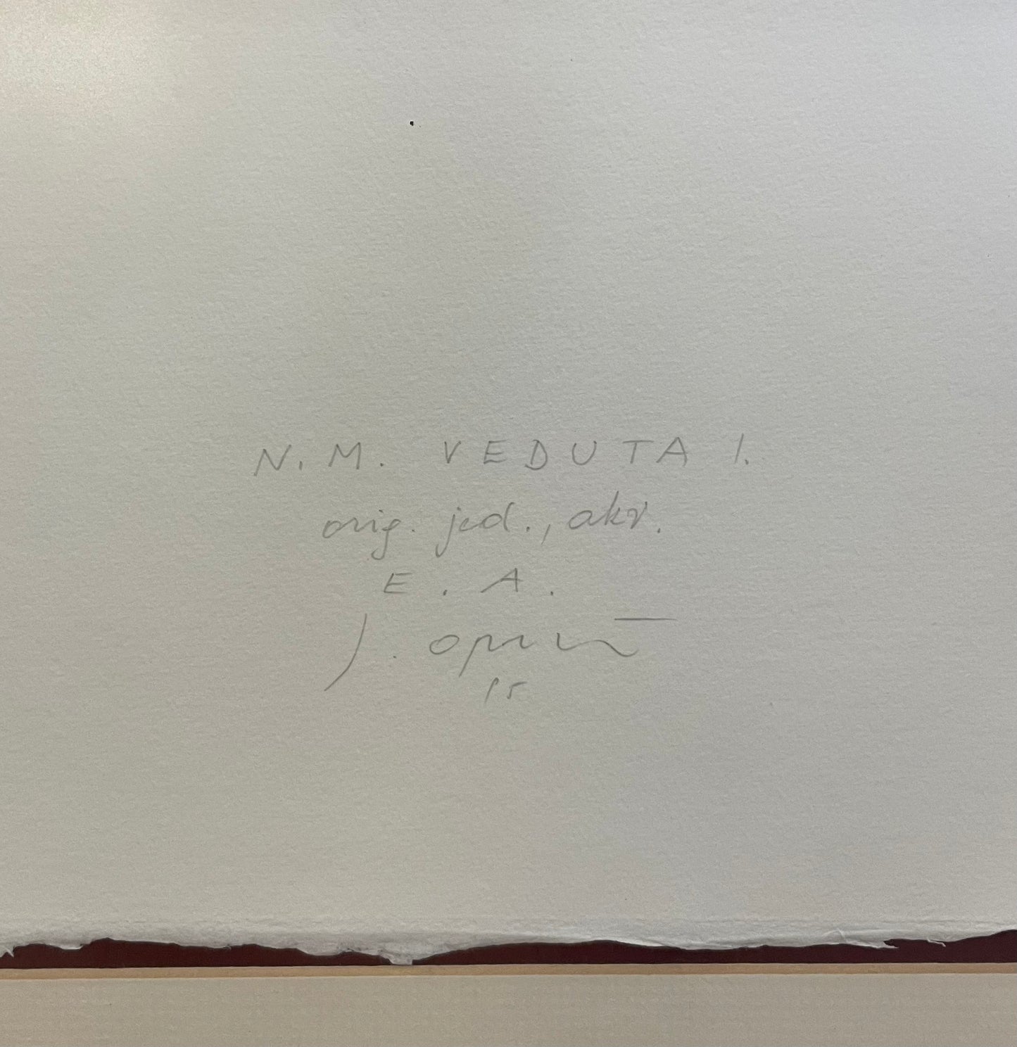 Slika N/A, Jedkanica, N. M. Veduta I, 60cm x 75cm