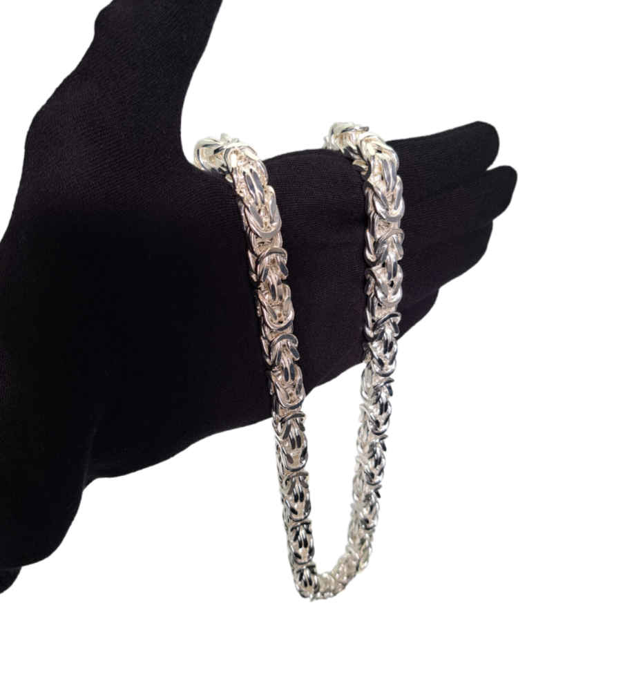 Srebrna verižica Kraljevi vez (M/L) 925/1000; masa=259.61g