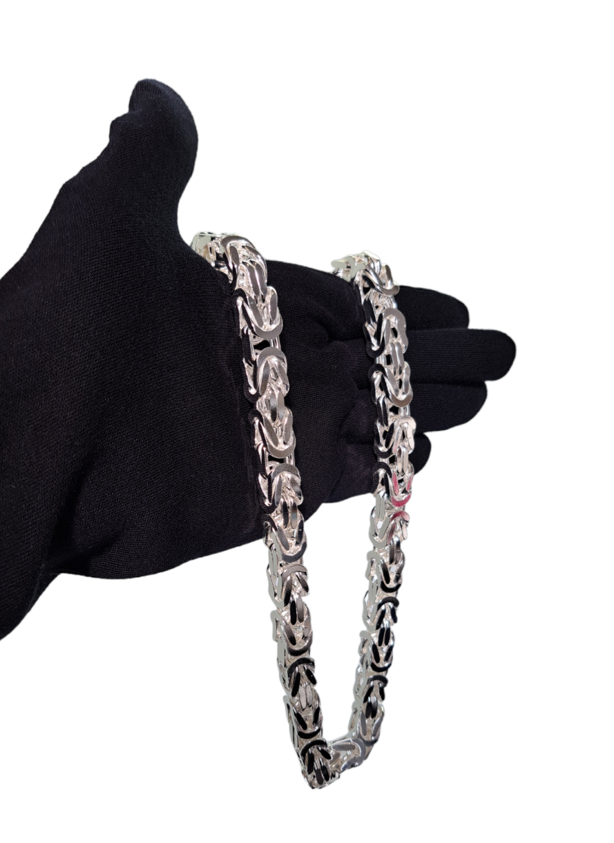 Srebrna verižica Kraljevi vez (L) 925/1000; masa=295.96g