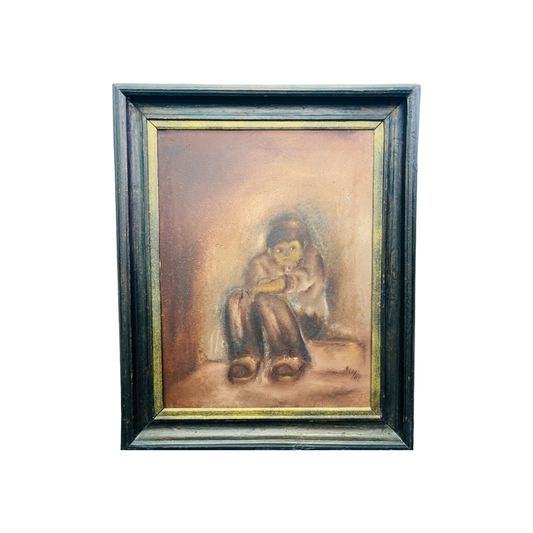 Aco Markovič 84 Pastel Vinska klet z dečkom 65cm x 79cm