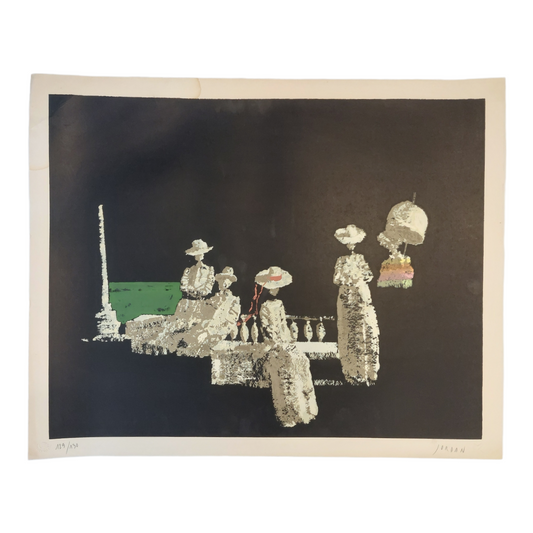 Vasilije JORDAN; grafika; Abstraktne dame; 65cm X 53cm