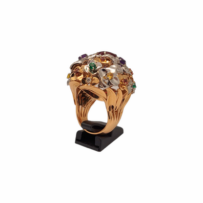 Diamantni prstan "PRIMA BALERINA" 18K 750/1000+DIA; masa=39.82g