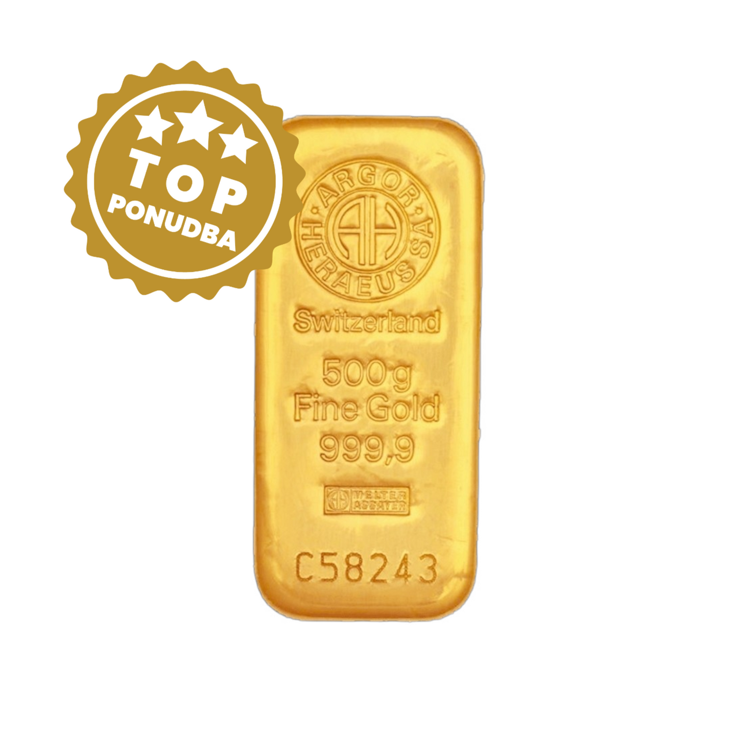Argor Heraeus, naložbeno zlato 500g