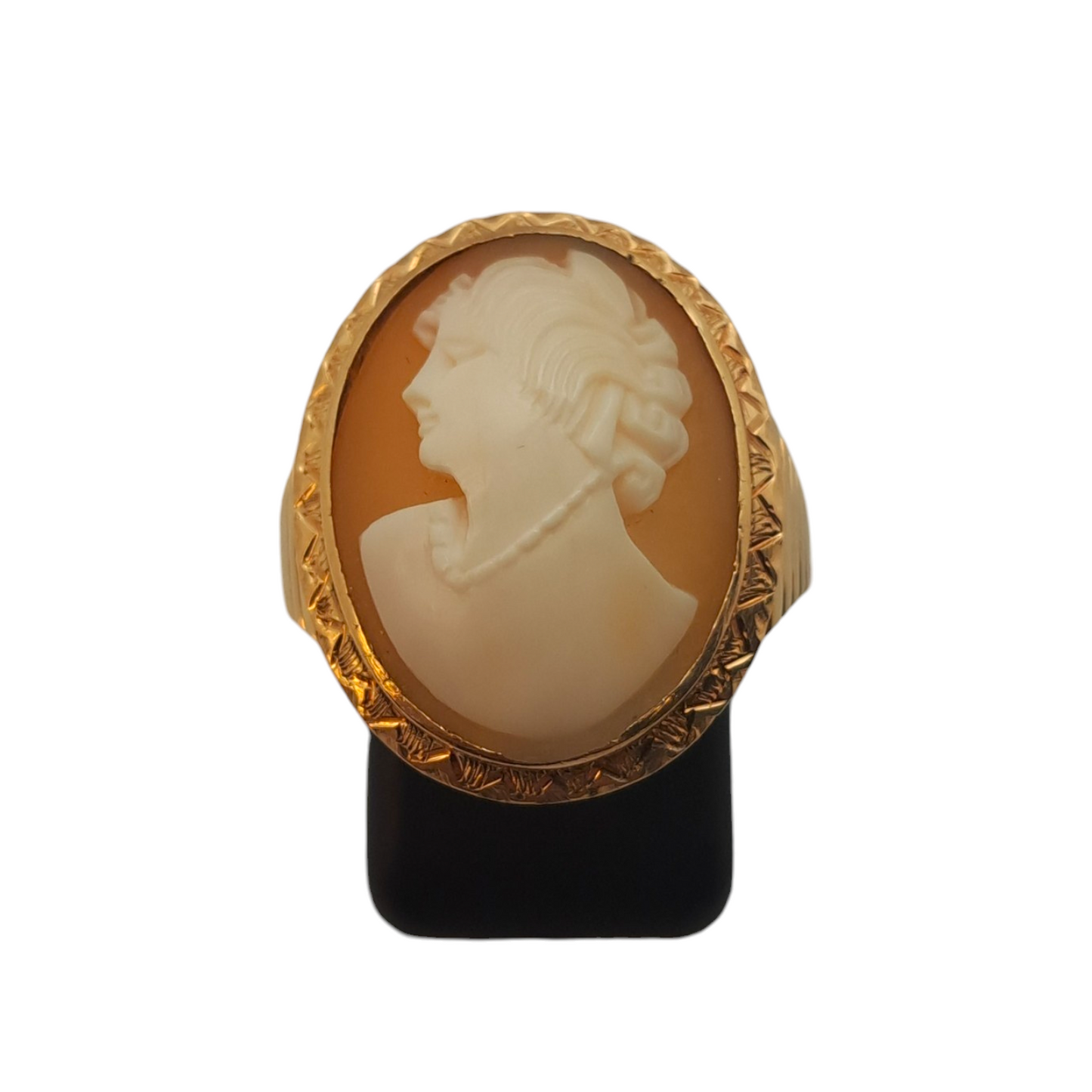 Zlati prstan "MS. FORTUNE" 14K 585/1000; masa=5.13g