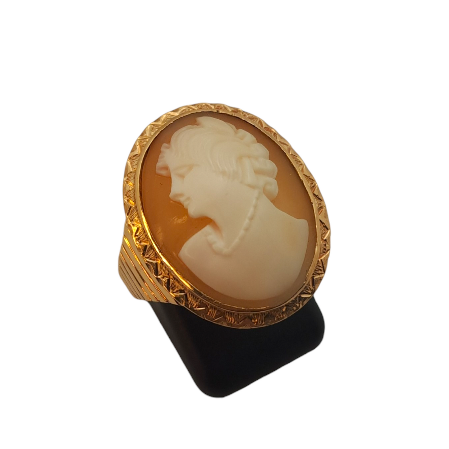 Zlati prstan "MS. FORTUNE" 14K 585/1000; masa=5.13g