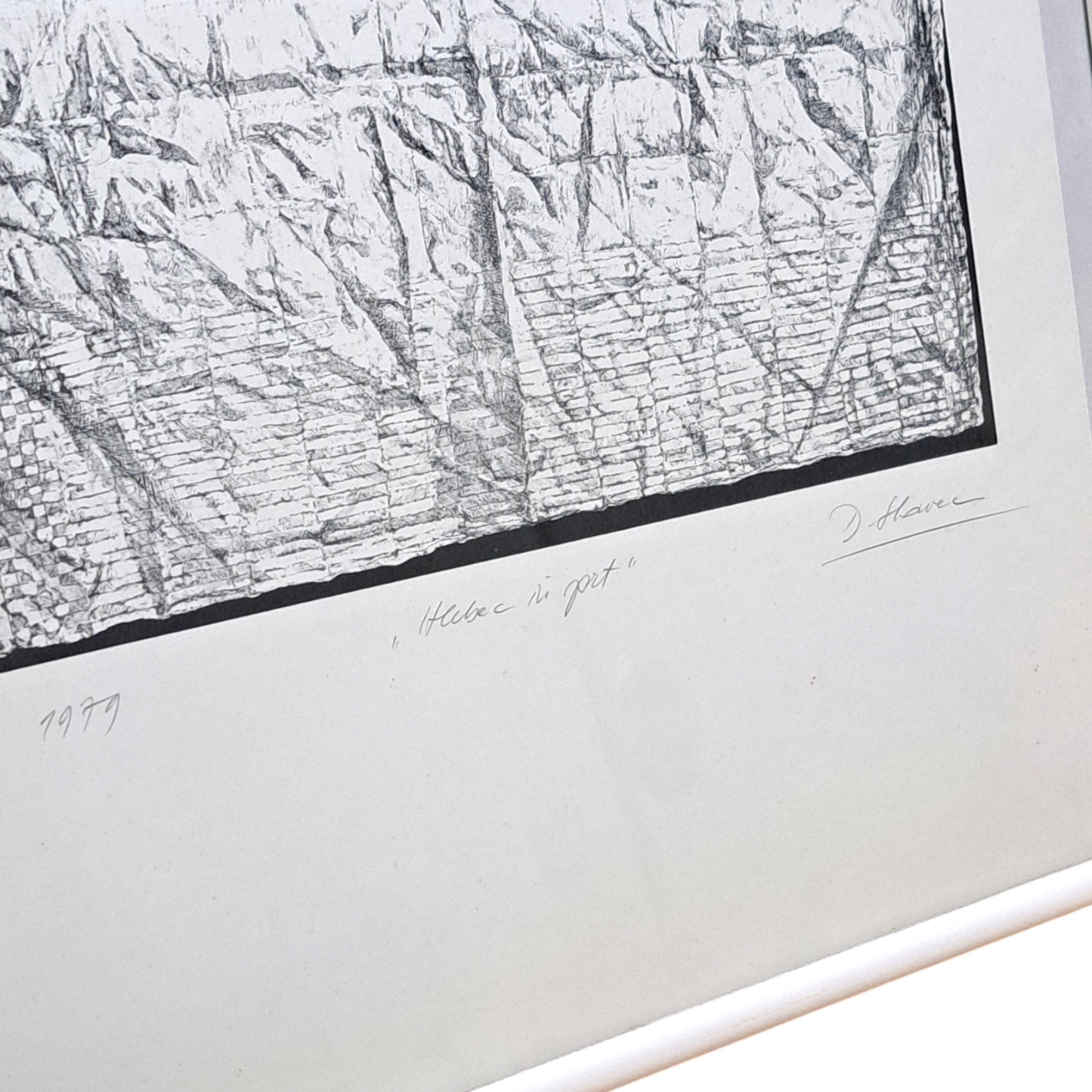 Darko Slavec - Hlebec in Prt, grafika, 41 cm x 51 cm