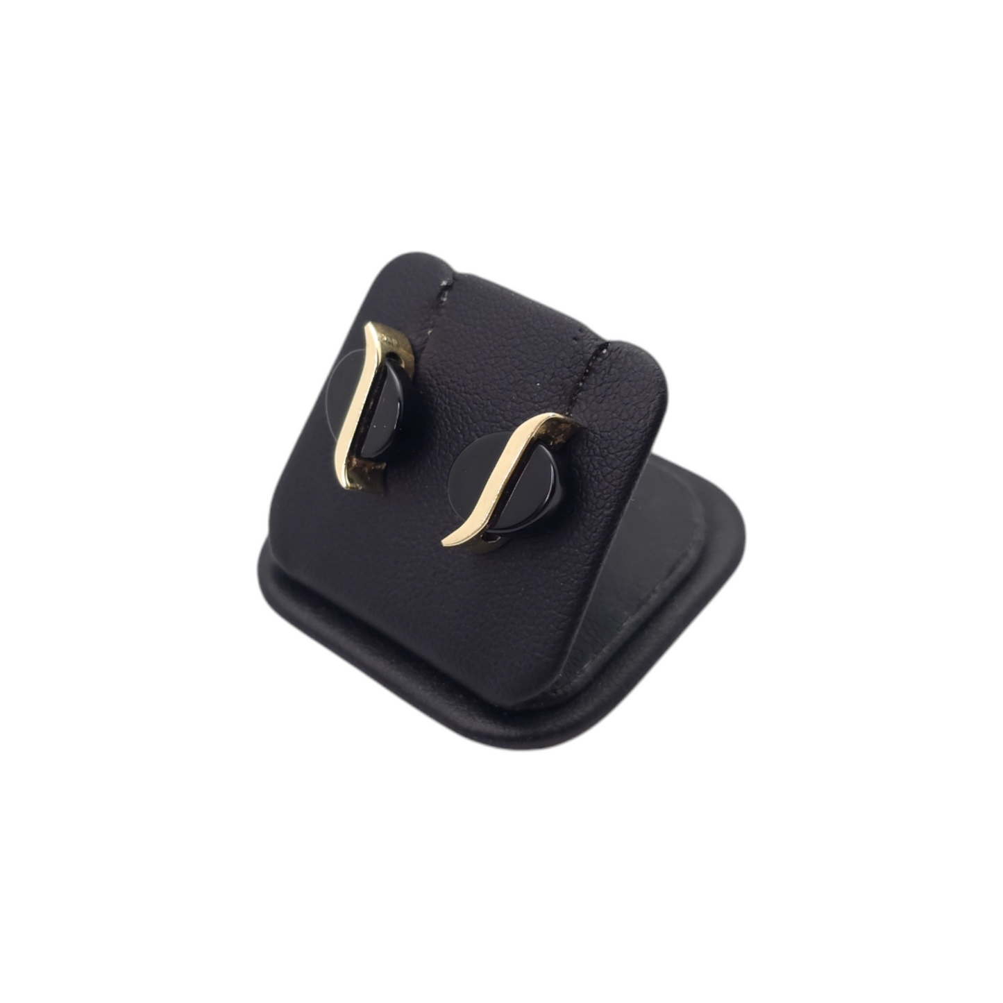 Zlati uhani "ONIX" 14K 585/1000; masa=2.20g