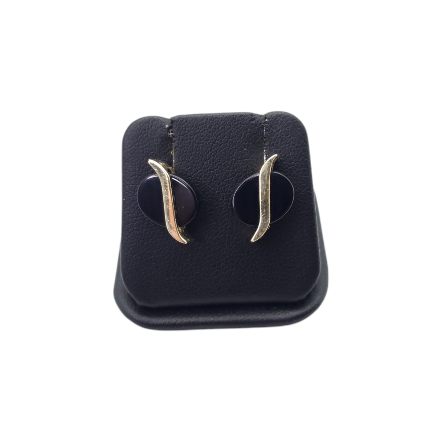 Zlati uhani "ONIX" 14K 585/1000; masa=2.20g