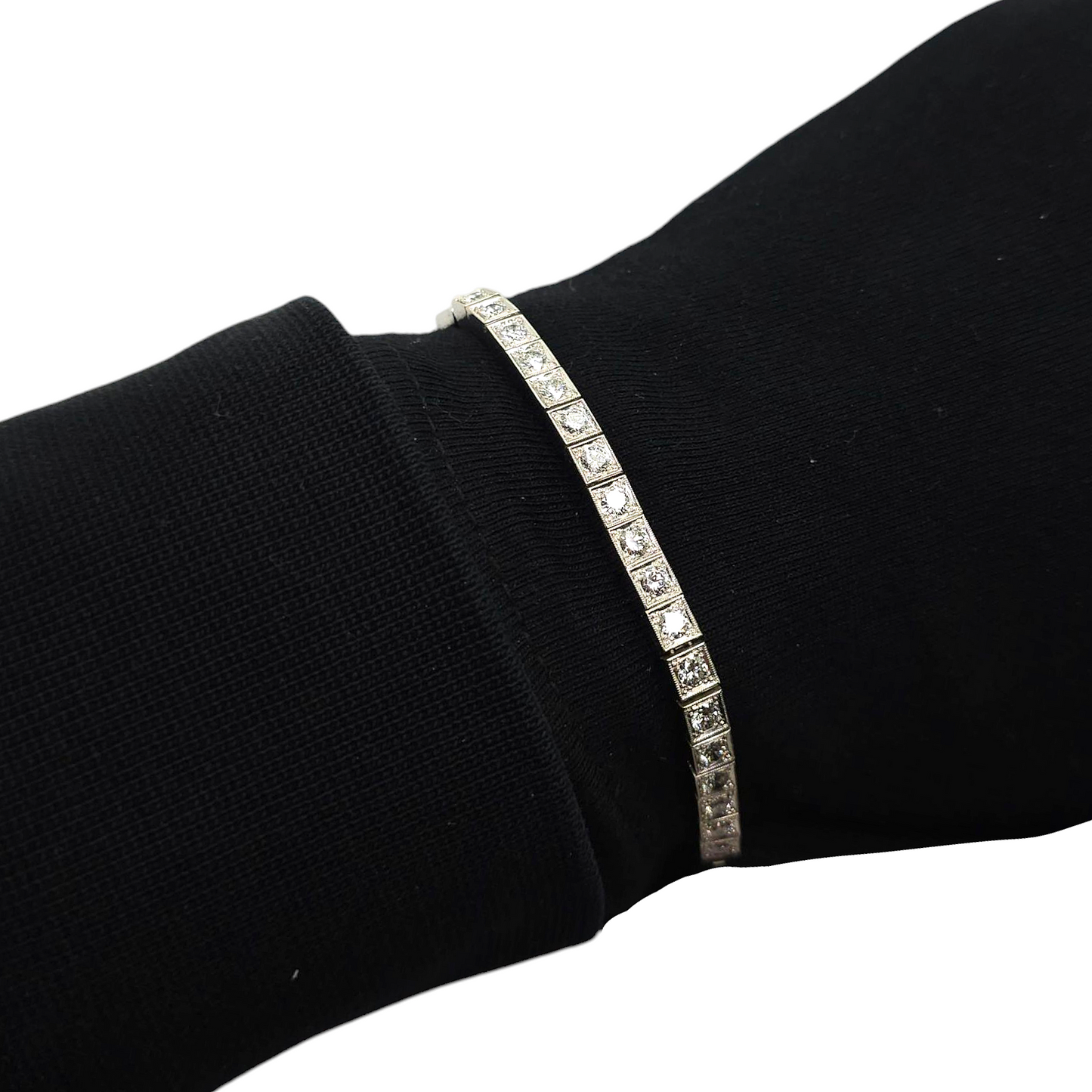 Diamantna zapestnica "MIDAS" 14K 585/1000+DIA; masa=18.21g