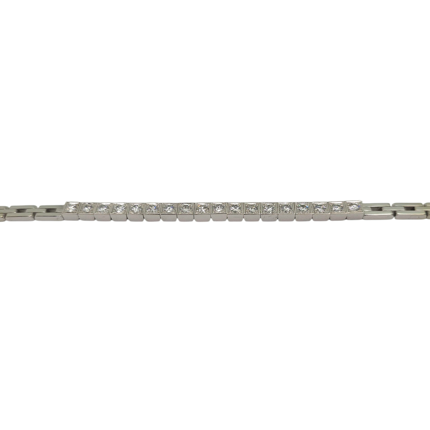 Diamantna zapestnica "MIDAS" 14K 585/1000+DIA; masa=18.21g