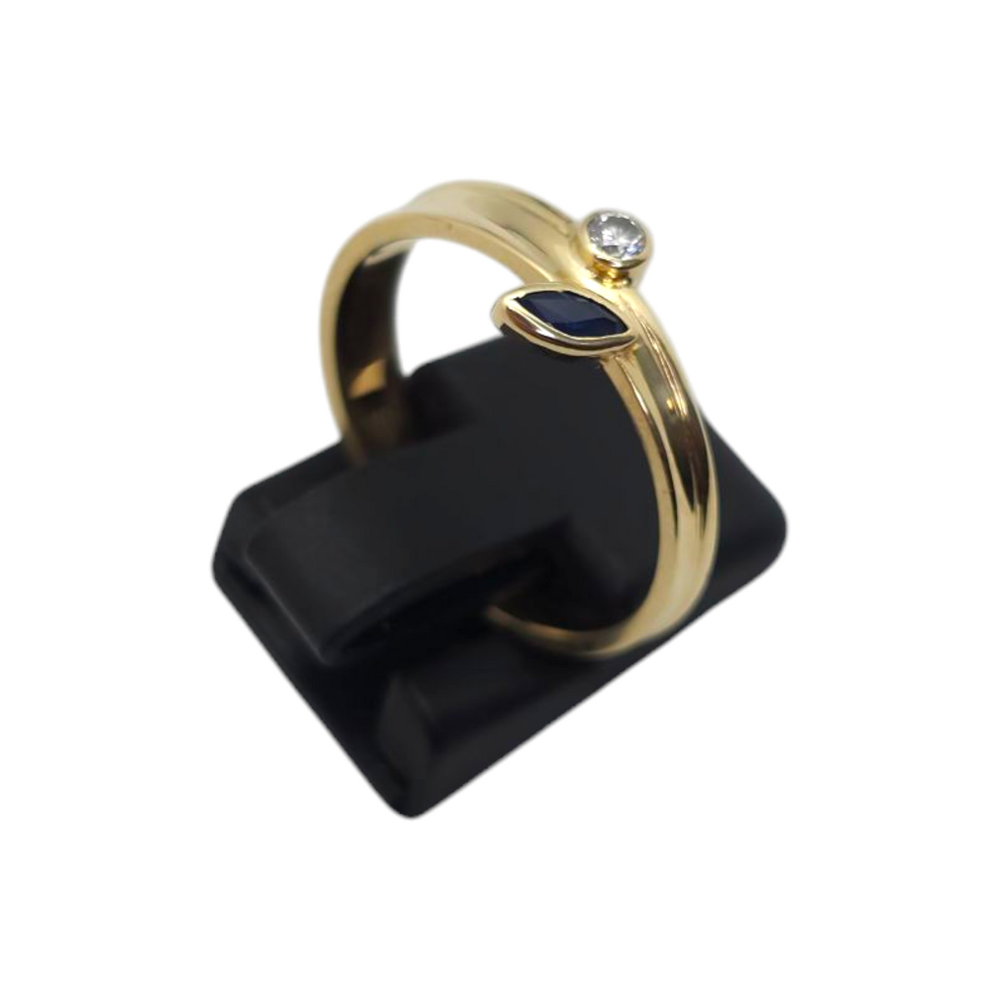 Zlati prstan "RUI" 14K 585/1000; masa=2,84g