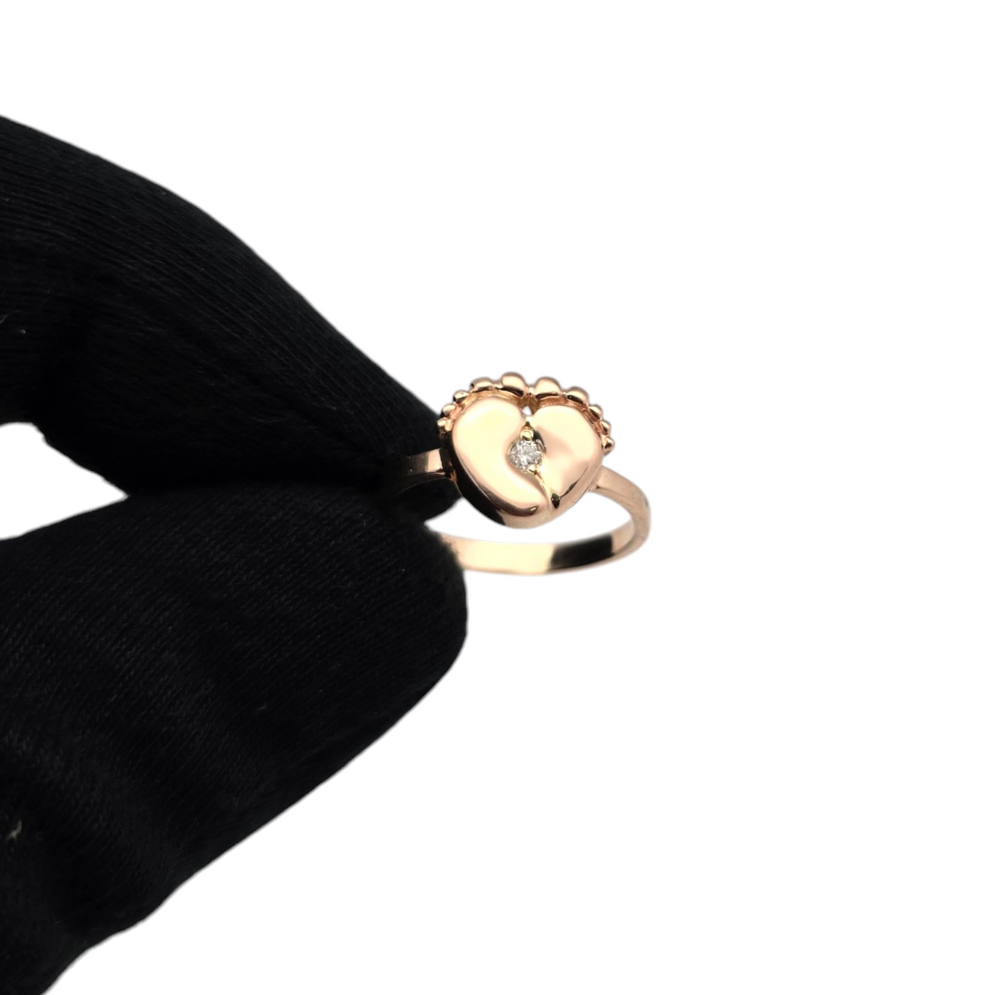 Diamantni prstan "BAYI" 14K 585/1000+DIA; masa=2.77g
