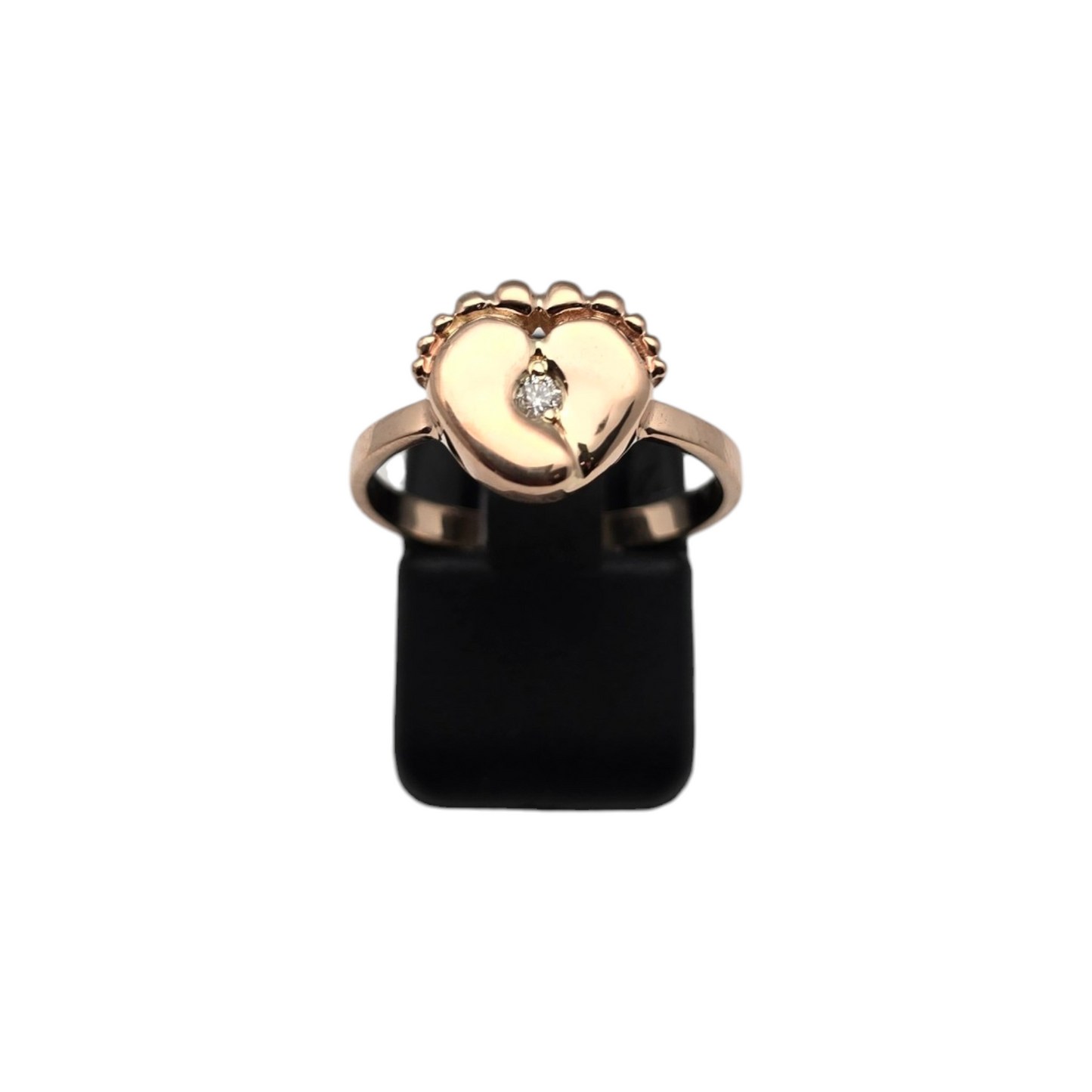 Diamantni prstan "BAYI" 14K 585/1000+DIA; masa=2.77g