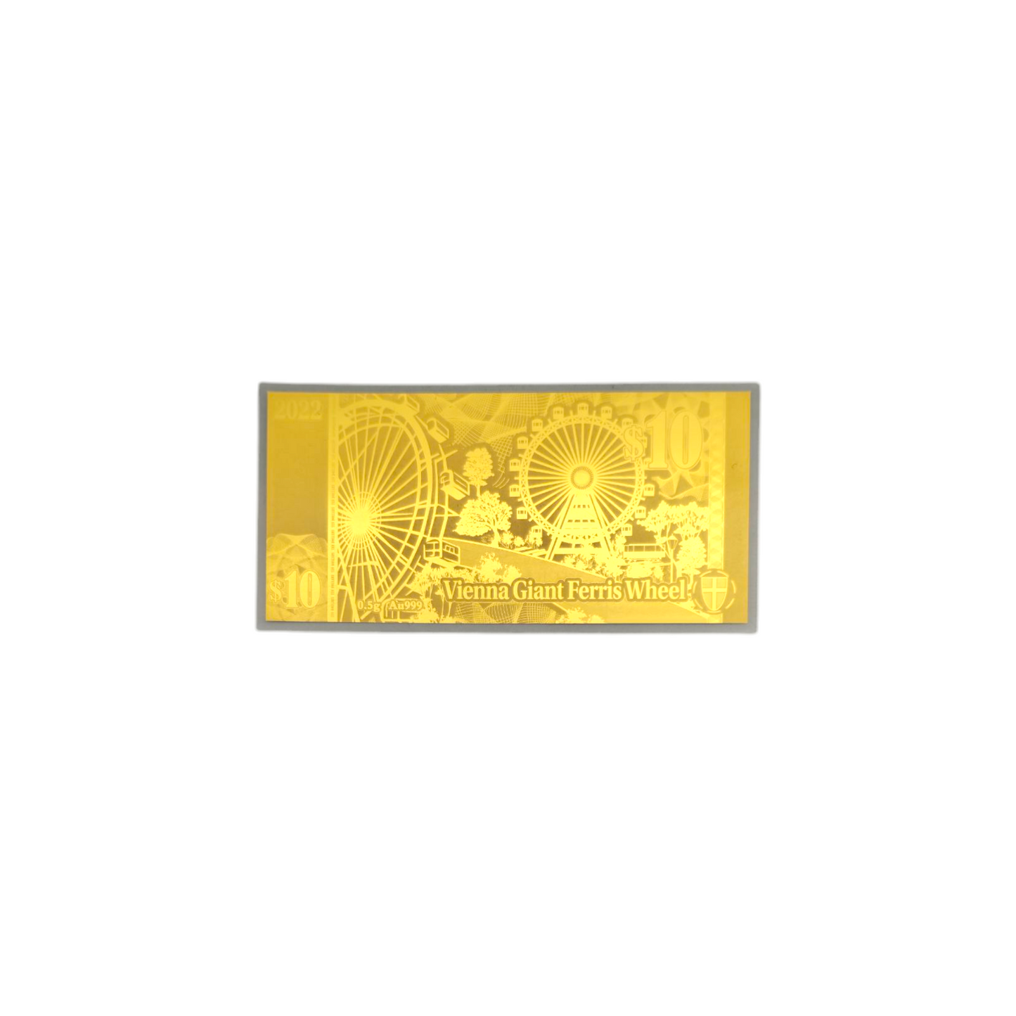 Zlata ploščica "SOLOMON ISLANDS" 24K 999/1000; masa=0.5g