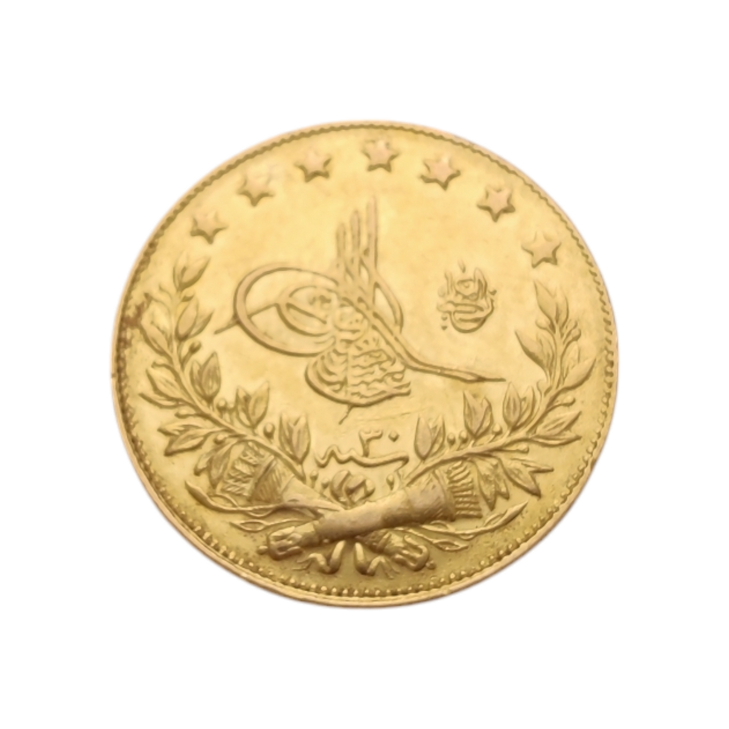 Zlatnik "100 KURUS" 22K 917/1000; masa=7.21g