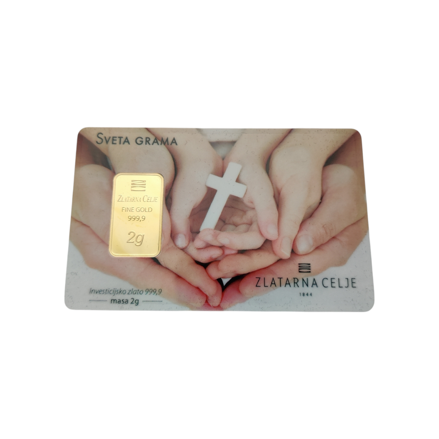 Naložbeno zlato "Sveta grama" 24K 999.9/1000; masa=2.00g