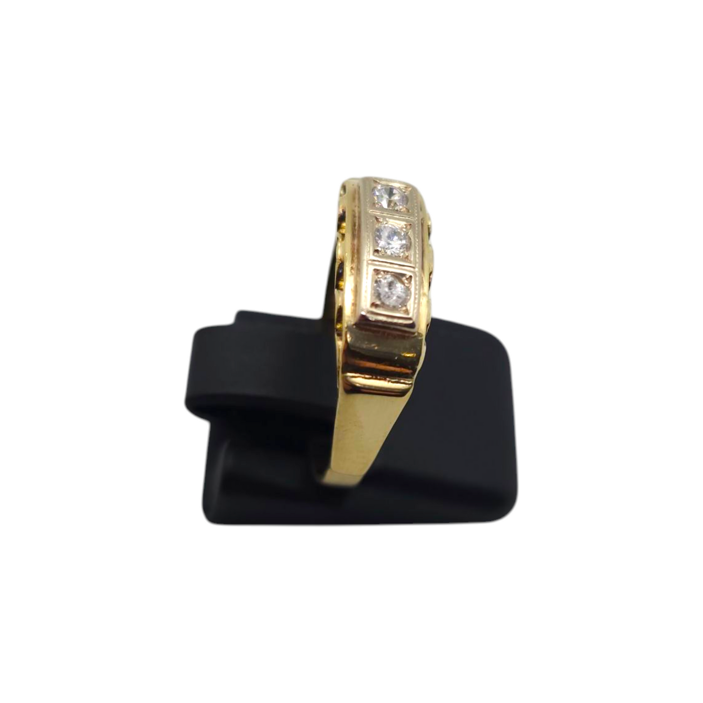 Zlati prstan ''RIO'' 14K 585/1000; masa=2.57g