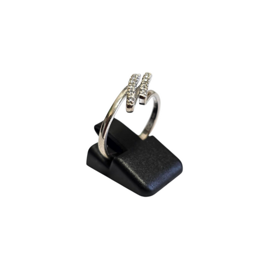 Diamantni prstan "OLIVIA" 14K 585/1000+DIA; masa=3.26g