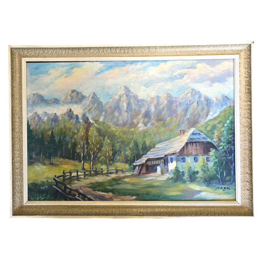 Ivan Jerom; Olje na lesonit; "Peca"; 78 cm x 55 cm