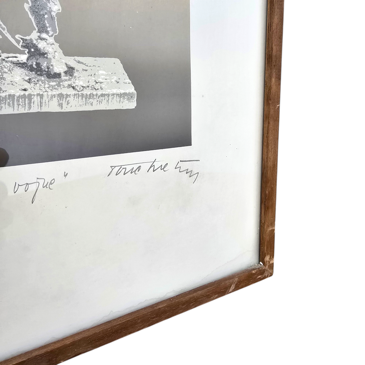 Tone Svetina; grafika; "Bog vojne"; 35 cm x 50 cm