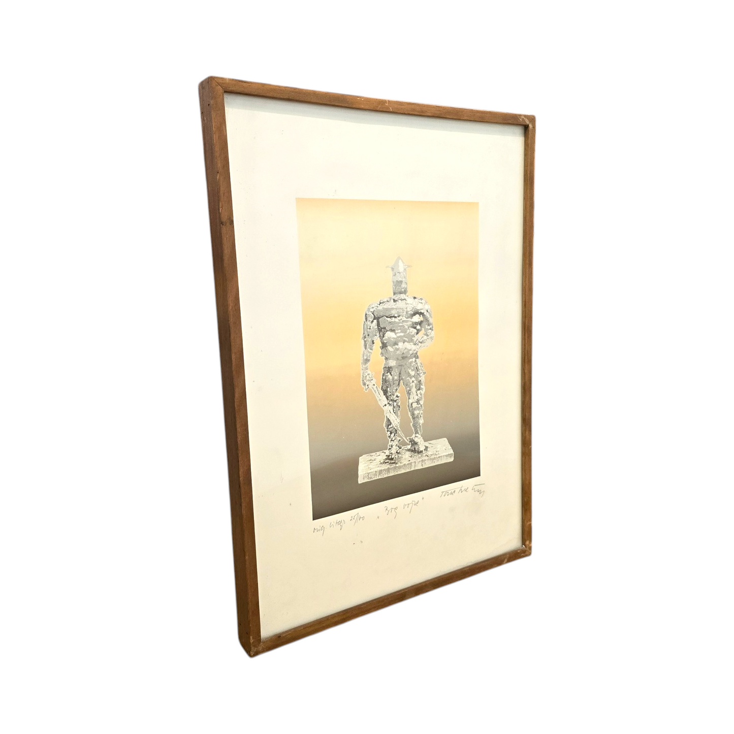 Tone Svetina; grafika; "Bog vojne"; 35 cm x 50 cm