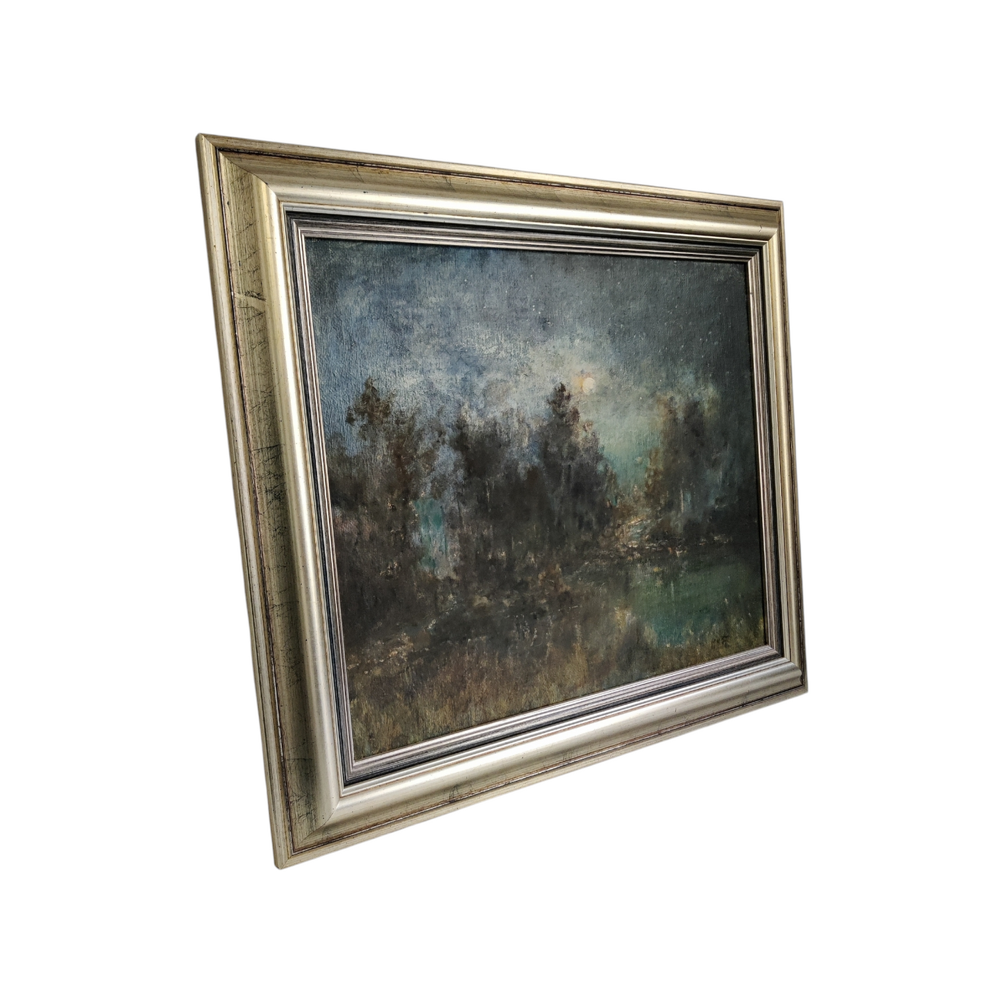 Marko Krvina; Akril; nočna veduta; 76 cm x 66 cm