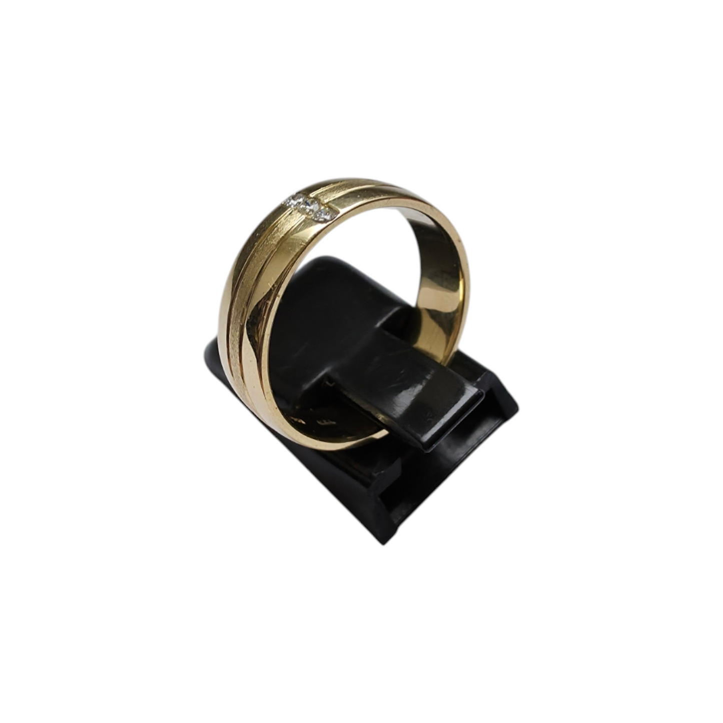 Diamantni prstan ''TRIO'' 14K 585/1000+DIA; masa=5.01g