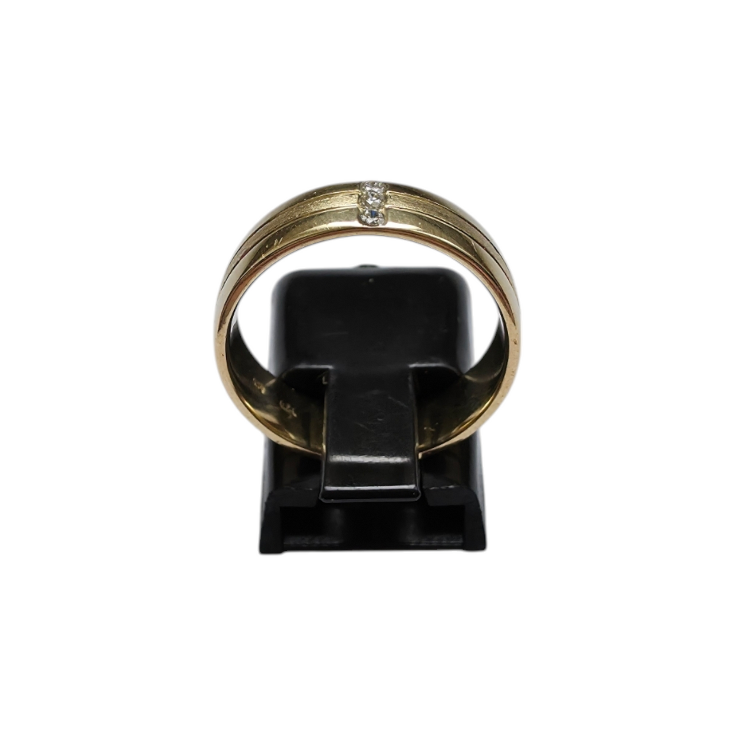 Diamantni prstan ''TRIO'' 14K 585/1000+DIA; masa=5.01g