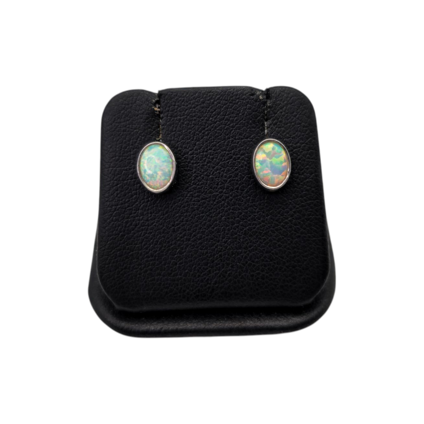 Zlati uhani ''OPAL'' 14K 585/1000; masa=1.25g